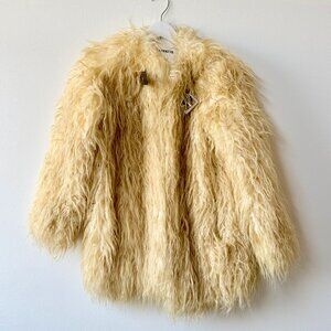 APPARIS Petra Faux Mongolian Fur Short Coat – Size (see below) – Worn Once